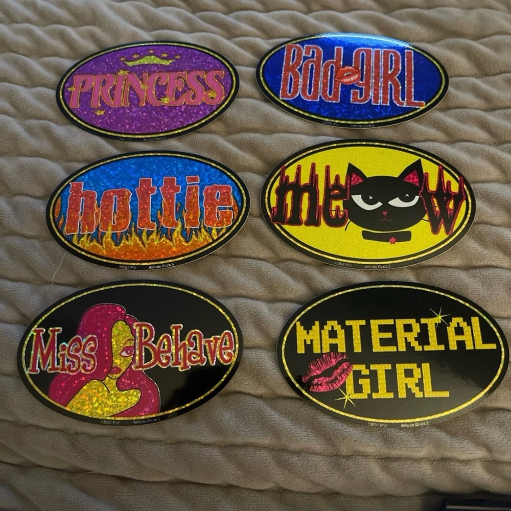 Y2K Cool Oval Stickers